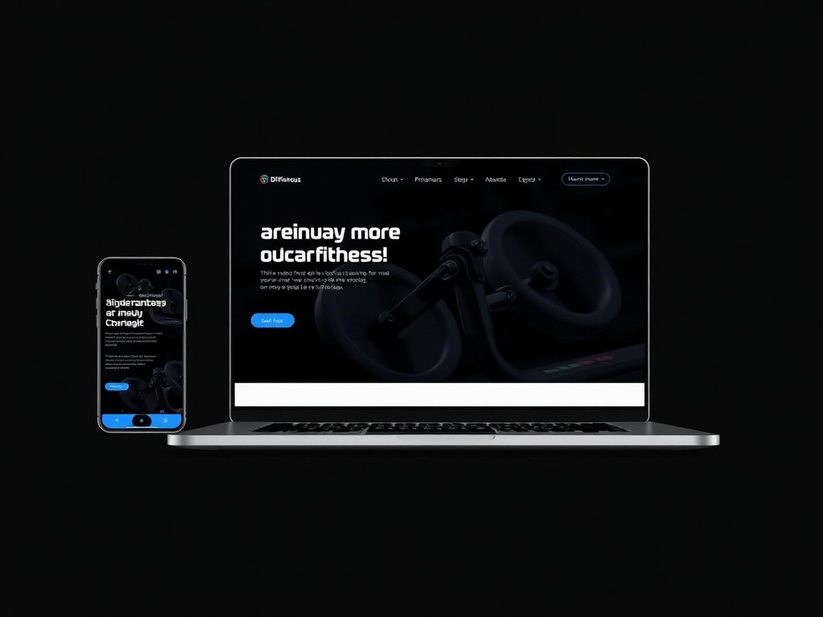 FitCore fitness website design preview